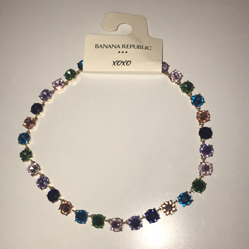 Brand new banana republic gemstone necklace